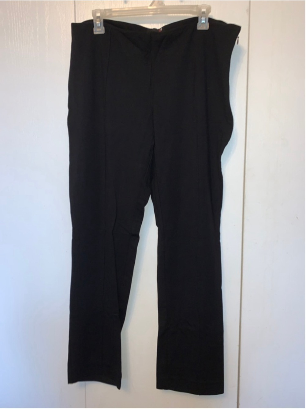 Women's Laura Black Trousers Size 16 with Red Trim inside